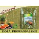 ZIOŁA PROWANSALSKIE  masa netto: 60g   skład: oregano, tymianek, bazylia, cząber, estragon