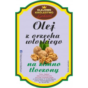 Olej Z Orzecha Włoskiego 500 ml.