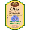 Olej Lniany Budwigowy z lnu złocistego 500ml.