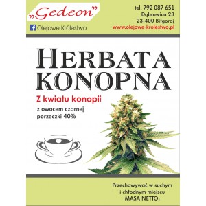 Herbata konopna z czarną porzeczką 50g.